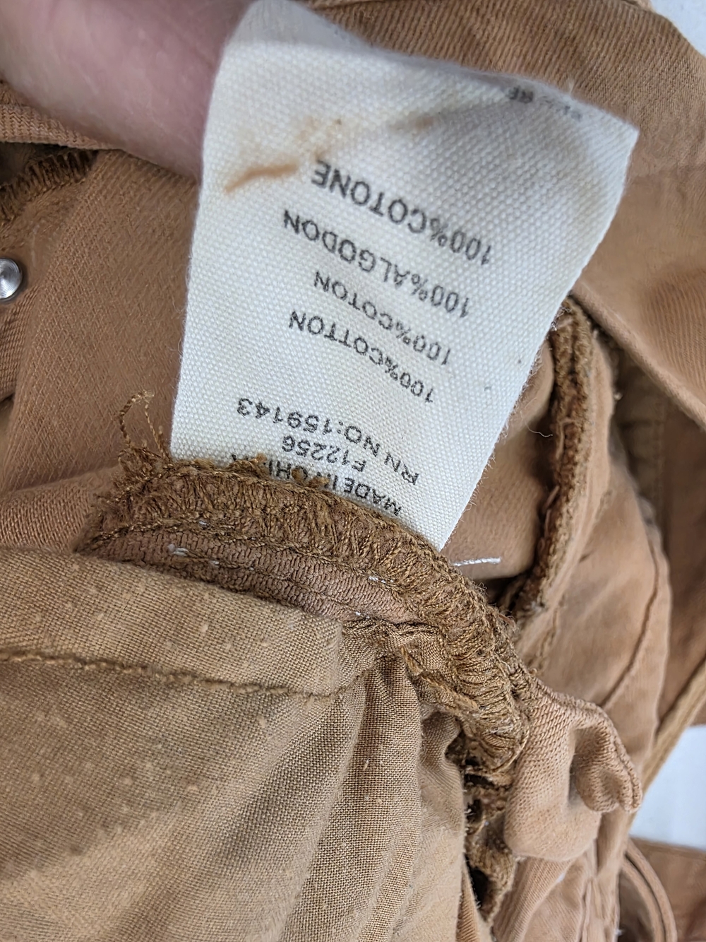 FRNCH Paris Denim Caramel Tan Cotton Overall Jumpsuit with Adjustable Straps - Picture 10 of 12
